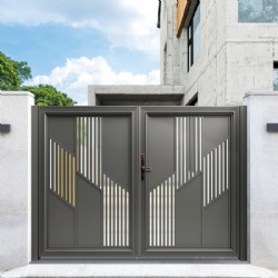 Residential Electric Sliding Door Aluminum Outdoor Gate for Villa Courtyard House